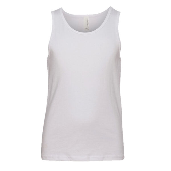 > - Youth Jersey Tank White Thumbnail